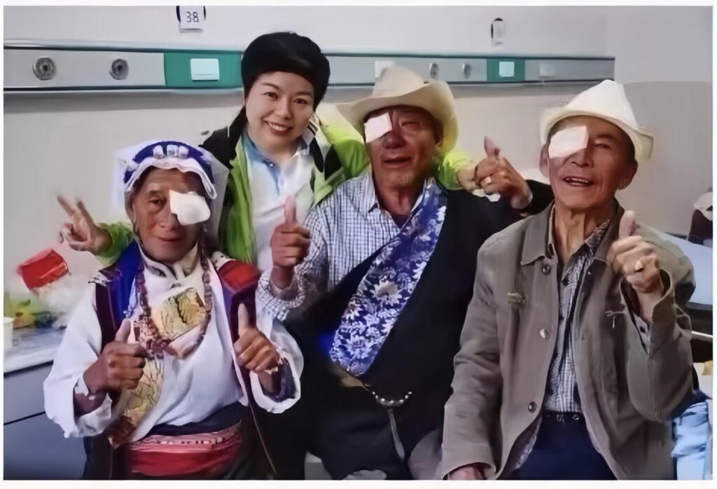 Lions Clubs free cataract treatment for Tibetan residents, public welfare project